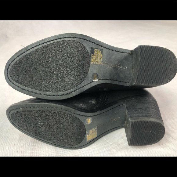 Arturo Chiang black leather ankle boots size 7 - Picture 5 of 5